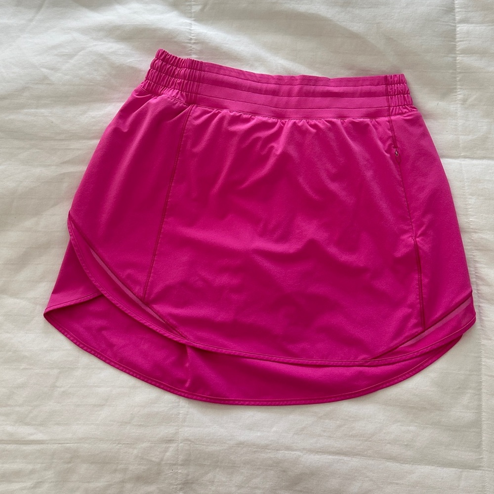 Pink Lululemon Hotty Hot High-Rise Skirt